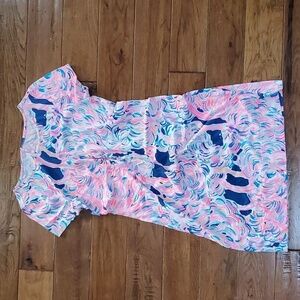 Lilly Pulitzer Marlowe Head in the Sand Pelican short sleeve dress